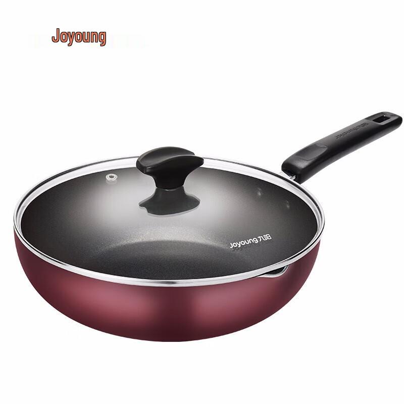 Joyoung 30cm Non-stick Cast Iron Wok with Spatula