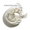 Comfortable Baseball Hat with Self Tie Turban Outdoor Sports Camping Baseball Caps Adult Adjust Head Size Fishing Hat  White