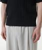 MUSINSA STANDARD Cable Crew Neck Short Sleeve Knit [Black]