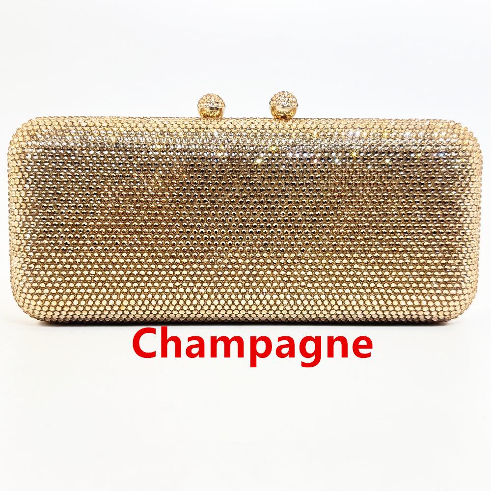 

Элегантный женский клатч в жестяной коробке со стразами для мероприятий и свадеб 7 inch