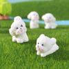 Micro-landscape Simulation Cute Teddy Dog Diy Handmade Keychain Accessories Doll House Decoration Desktop Small Ornaments