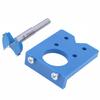 Set de șablon pentru balamale ascunse cu freză pentru găuri de 35mm, Unealtă pentru tâmplărie cu limitator de adâncime, Șablon pentru găurire balamale pentru ușă de dulap