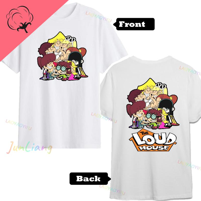 New Mens TShirt The House Loud Awesome Tees Short Sleeve Round Collar TShirt Cotton Birthday Present Clothes Cartoon Graphic S
