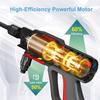 EAFC Brushless Motor Portable High Pressure Washer, 10-speed Digital Panel Touch Screen Adjustment, 20000mAh Large Capacity Battery