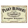 Vintage Tin Sign Peaky Blinders Whiskey Metal Sign Poster Retro Art Plaque Wall Decor for Home Bar Pub Cafe Restaurant 8x12 I