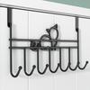 7 Hooks Over Door Hooks Space Saving Door Hanger Rack Door Storage Hook  Kitchen Organizer