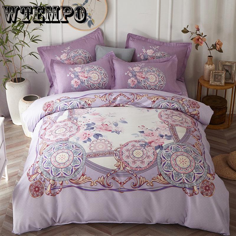 Bedding Set Simple Style Family Children's Room Duvet Cover Sets Bed Sheet Set Pillowcase