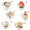 Game Genshin Impact Brooch Diluc Barbara Fischl Klee Paimon Cartoon Character Pins Badge Jewelry Accessories Gift for Fans