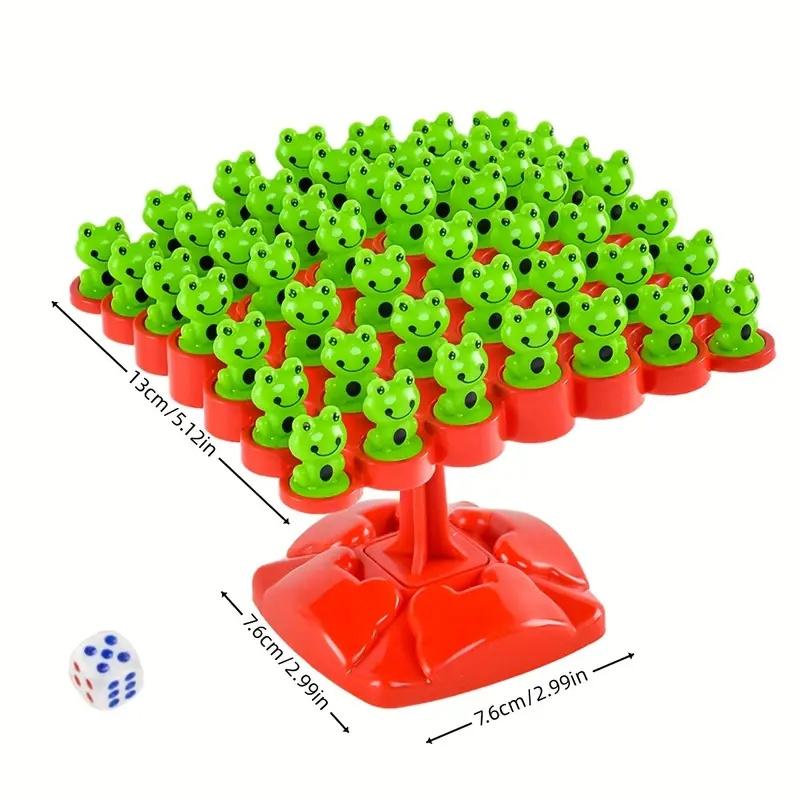 1 set Frog Balance Toy Educational Focus Training Toy Parent- Child Party Multiplayer Puzzle Game Toys Festival Party Gifts