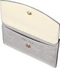 Legato Largo Crocodile Embossed Pass Pouch with Reel, LJ-G0843Z, Women's, Light Gray