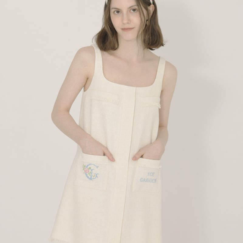 iCE GARDEN Cross-stitch Tweed Hair Band