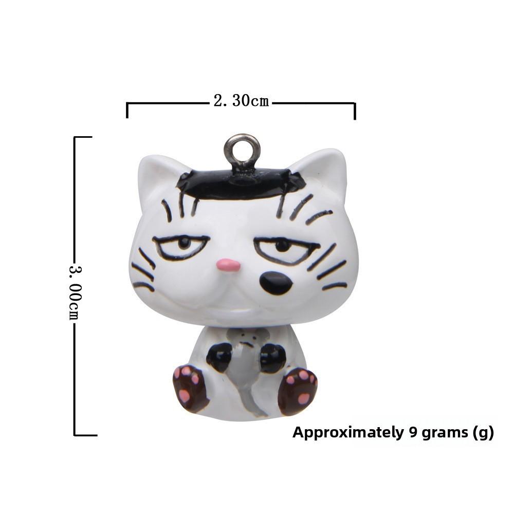 

Cat Resin Figurine Keychain With Cartoon Style For Gift Giving And Collection Style A