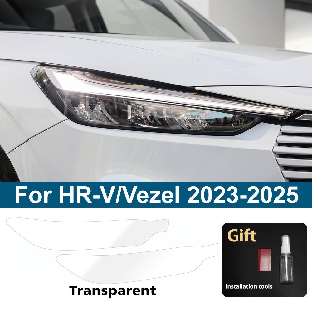 For Honda CR-V/HR-V/Vezel/Civic/Accord/Fit/Jazz/Pilot TPU Headlight Protective Film Smoke Black Anti-Scratch Vinyl Wrap Cover