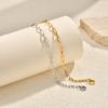 Stainless Steel Flat Cross Chain Bracelet Children'S Br-1515
