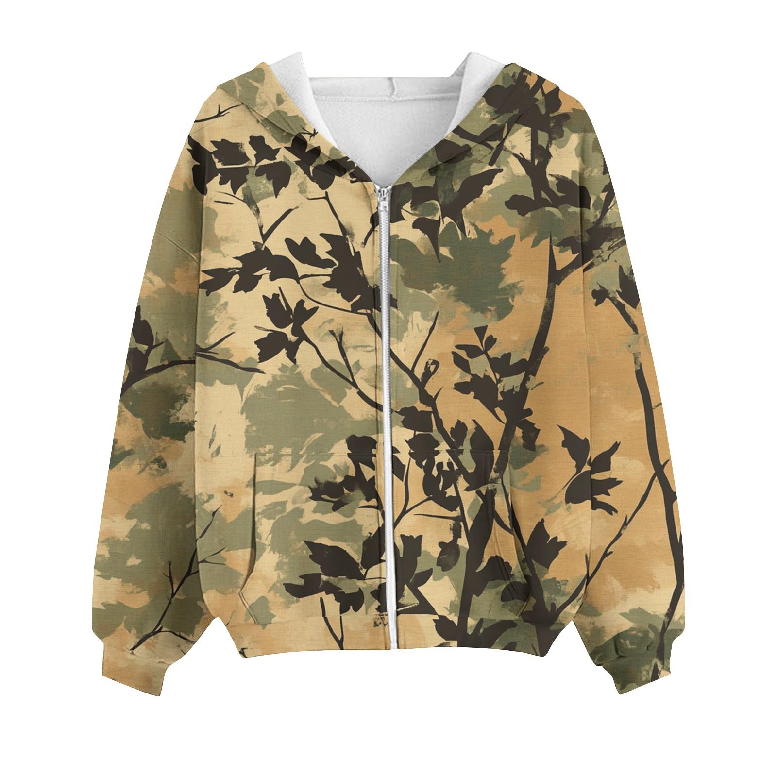 

Толстовка с капюшоном на молнии для женщин с длинным рукавом, свободные толстовки для женщин, куртка с карманами, модная одежда на осень XL жёлтый