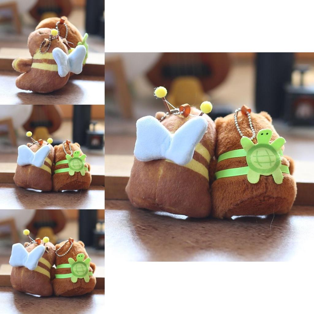 Capybara Plush Keychain Magnetic Pair Mini Stuffed Animal Gift For Kids Collectors