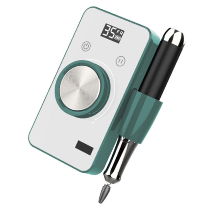 Удобная маникюрная шлифовальная машинка с полой чашкой, перезаряжаемая электрическая полировальная машинка для снятия ногтей и маникюра