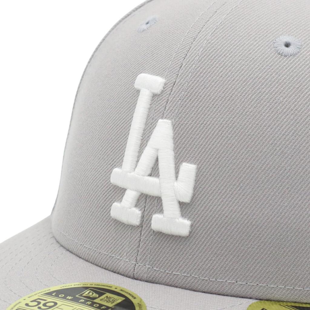 Boné MLB Low Profile LA Tamanho 7 LP5950 LOSDOD GRY WHI 25J [New Era], Cinza, 3/4,