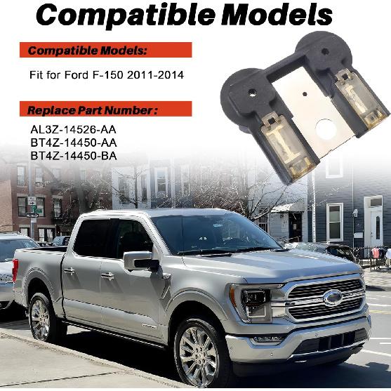 AL3Z-14526-AA BT4Z-14450-AA BT4Z-14450-BA Combo Pack - Battery Fuse And Positive & Negative Battery Terminal Clamps Compatible With Ford F-150 2011