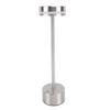 Rechargeable Cordless Table Lamp Modern Dimmable 3 Color Temperatures Portable Bedside Lamp Silver