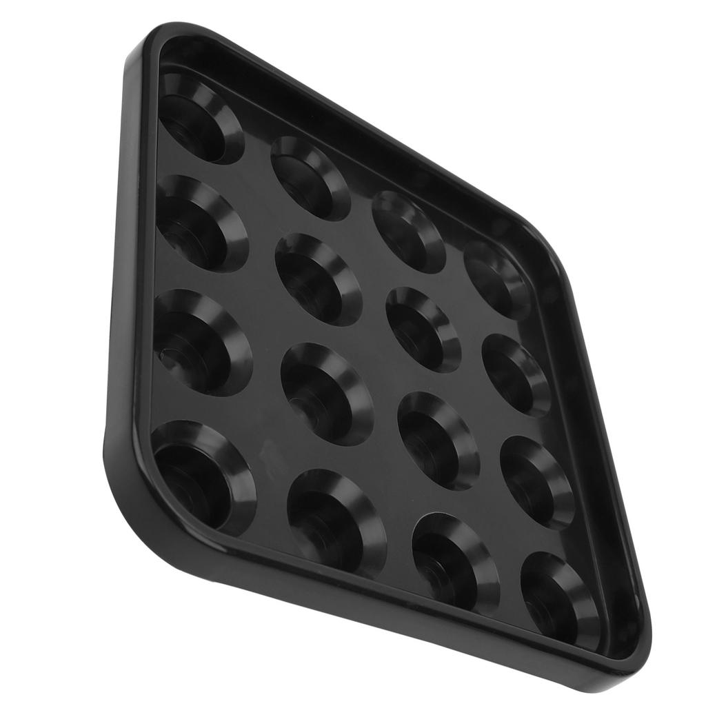 16 Holes Pool Snooker Billiard Ball Storage Holder Tray Billiards Supplies AccessoriesBlack