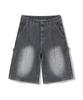 ULIFEZIP With Women Carpenter Bermuda Denim Pants 3 Colors [Ulzd_0023]
