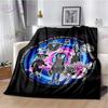 Decke mit Coraline-Druck im gotischen Stil, Animation, Kinderdecke, Familie, Nickerchen, Sofadecke, Bett, warme Decke, weiche Tagesdecke