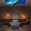 Adjustable Metal Projector Stand with Telescopic Pan-Tilt Head for Home and Bedside Use