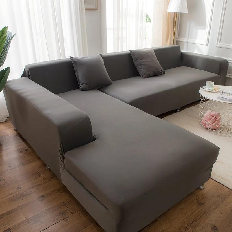 Elastic Sofa Cover For L -Shaped Corner Sofa Full Wrap Sofa Slipcover For Living Room Home Decor Couch Cover