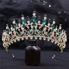 Baroque Gorgeous Crystal Tiaras and Crowns Bride Headdress Royal Queen Bridal Diadem Princess Wedding Crown Hair Jewelry