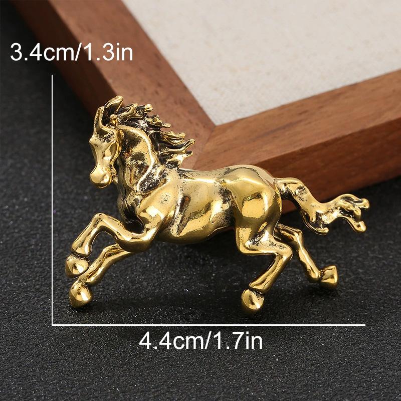 1Pc Cloth Decoration Fresh Horse Brooch Exquisite Metal Brooch Gift Zinc Alloy