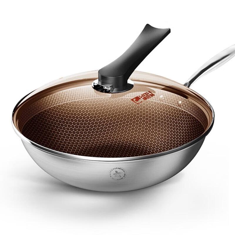 KOBACH 304 Stainless Steel Non-Stick Wok