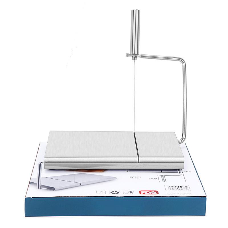 Cheese Slicer Stainless Steel Cheese Slicer with Graduated Sausage Ham Slicer