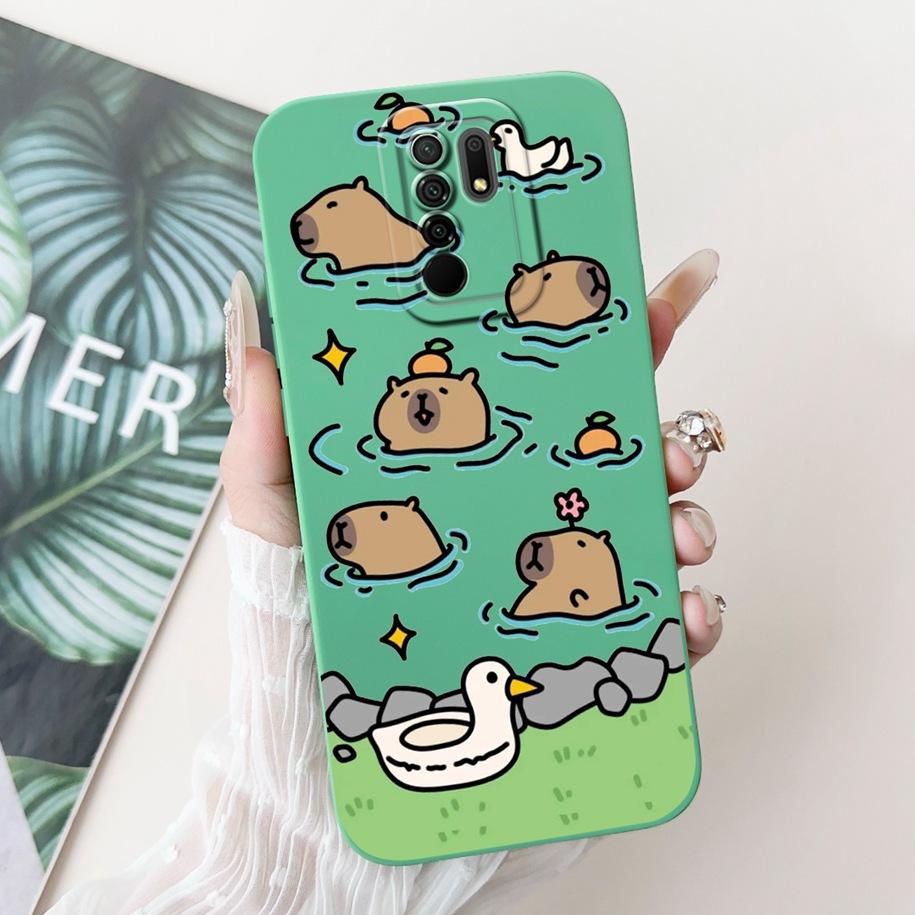 For Xiaomi Redmi 9 Case Lovely Panda Rabbit Cartoon Soft Liquid Silicone Shockproof Cover For Xiaomi Redmi 9 Prime Redmi9 Fundas