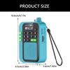 Mini Pocket FM Radio High Sensitivity Digital Radios Receiver Wireless Bluetooth-compatible Speaker with LED Display