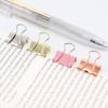 Goldfarbene Mini-Ordnerklammer 15mm Kleine Büroklammer Halter für Rechnungen Universal für Zuhause, Schule und Büro 100 Stück