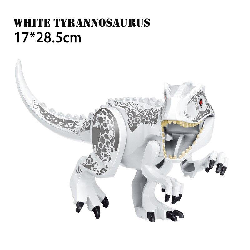 Lego große Partikel Bausteine ​​Stegosaurus Dinosaurier Jurassic Park Tyrannosaurus Rex zusammengebaut