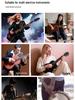Folding Bakelite Guitar Stand: Portable A-Frame for Electric & Bass