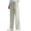 FILA A.P. Series Comfortable Warm Soft Mid-Rise Knitted Sports Pants Women bottoms Cold-White Gray A11W511612F-GY