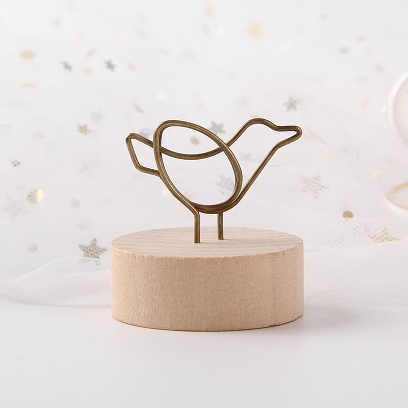 Retro Wooden Memo and Photo Clip - Cute Home Decor Ornament