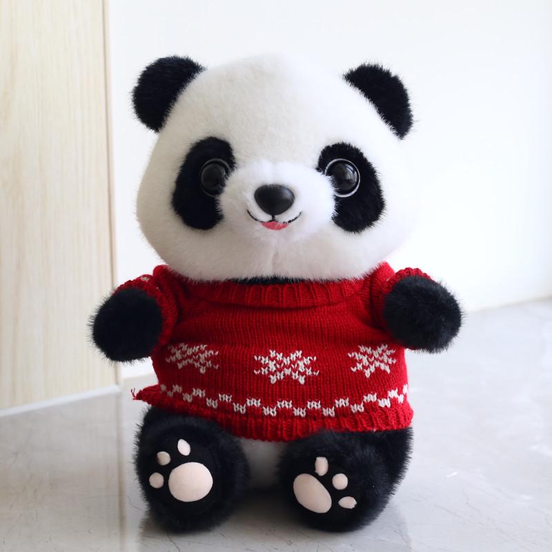 Adorable Giant Panda Plush Toy - Realistic Stuffed Animal for Kids
