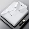 Fashionable Summer Men's Casual Solid Color Short Sleeved Polo Shirt Comfortable Versatile T-shirt