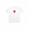 Supreme Logo Print BOX Crew Neck Short Sleeve Shirt White S54