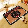 "WIPE YOUR PAWS" Black Cat Doormat, Non-Slip Washable Rug for Indoor Outdoor, Entryway, Kitchen & Home Decor