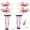 Halloween Blood Stockings For Costume Party Nurse Zombie Bloody Silk Stockings