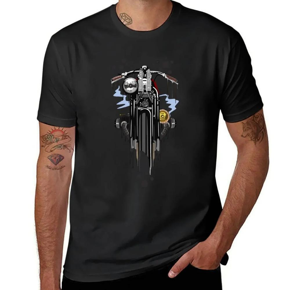 Motorcycle T-shirt Anime Sweat Aesthetic Clothing T Shirt For Men