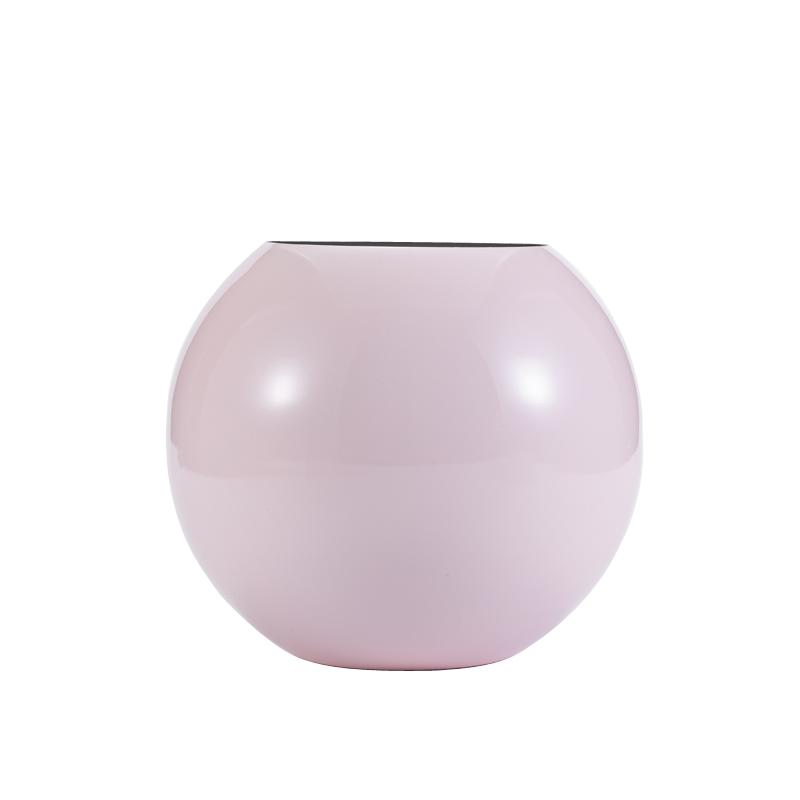 Edelstahl Metall Kleine Vase Leichter Luxus Kugelförmig Tischplatte Modern Schlicht Blumen Pflanzgefäß Dekoration Heimdekoration