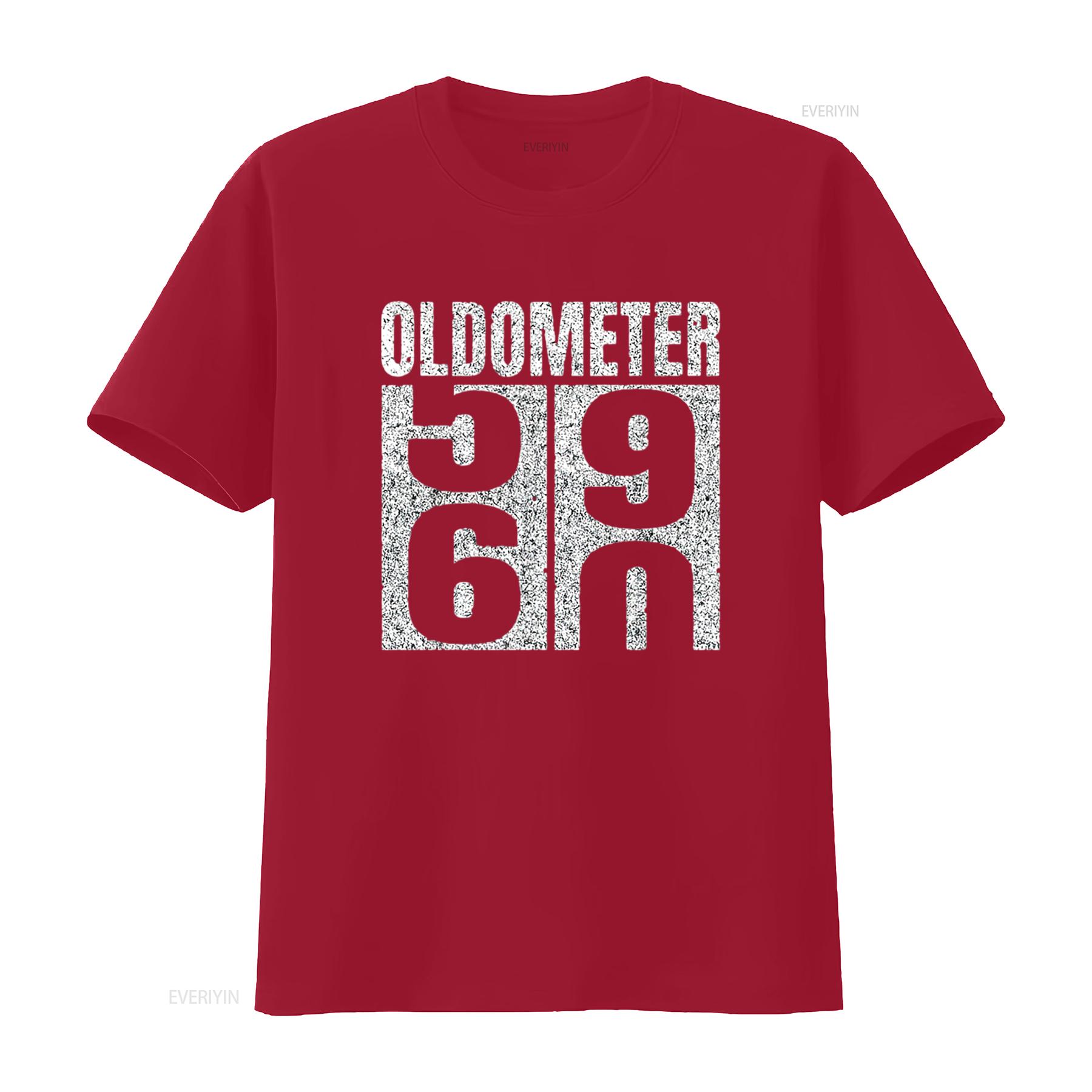 

60th Birthday Oldometer 59 60 Vintage Funny s Mens T Shirt Black XL vintage Washed Slightly Versatile Top For Everyday Wear S