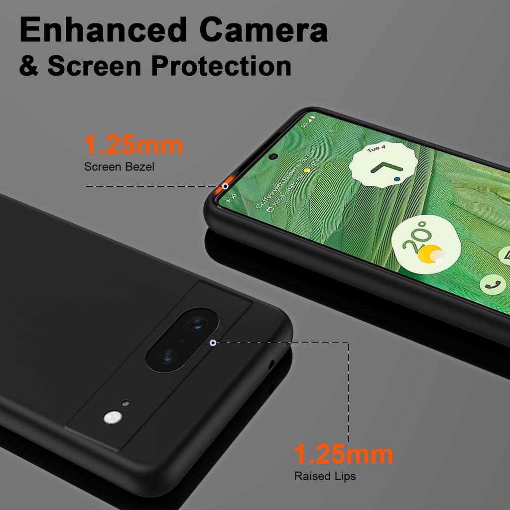 For Google Pixel 7 5G Case Anti-Scratch TPU Phone Cover 2.2mm Thickness
