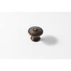 Boutons de meuble Rond Antik - Zamak laitonné - H.22mm - Blanc - Lot de 4